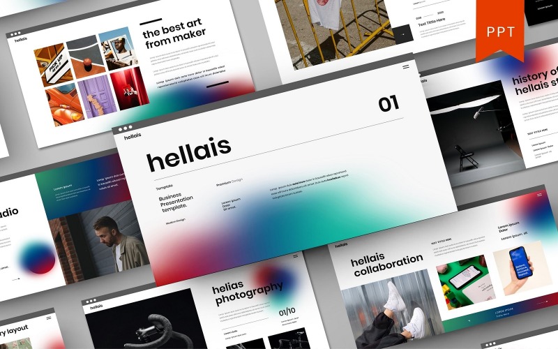 Hellais – PowerPoint-mall för företag