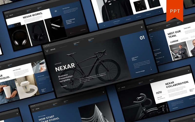 Nexar – Modèle PowerPoint d'entreprise