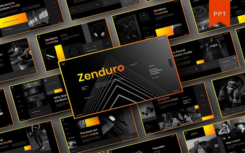 Zenduro – PowerPoint-mall för företag