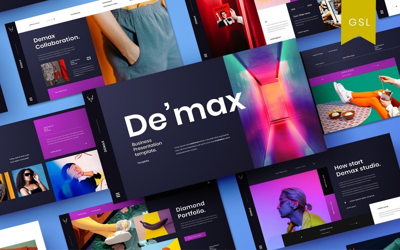 Demax – obchodní šablona prezentace Google