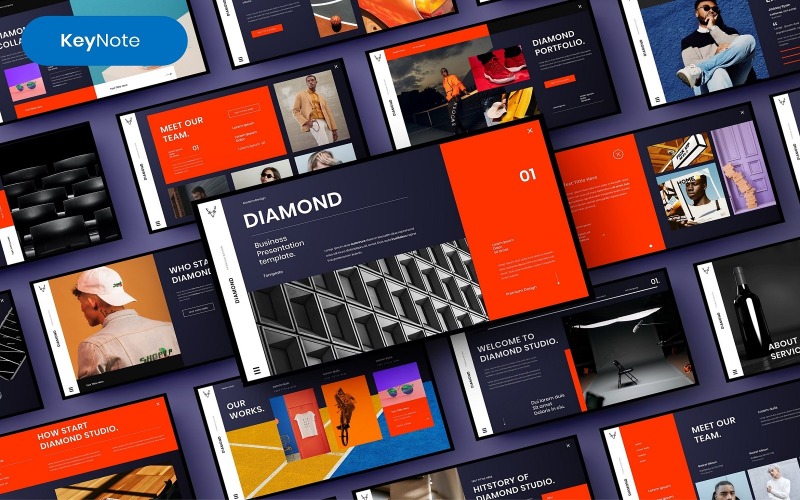 Diamante - Modello di diapositiva Google aziendale