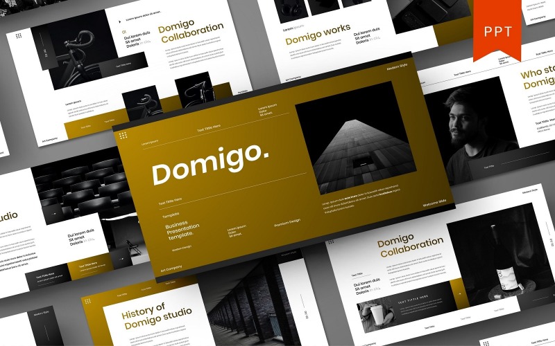 Domigo – Шаблон бизнес-презентации PowerPoint
