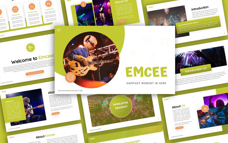 Emcee Event Multipurpose PowerPoint-presentationsmall