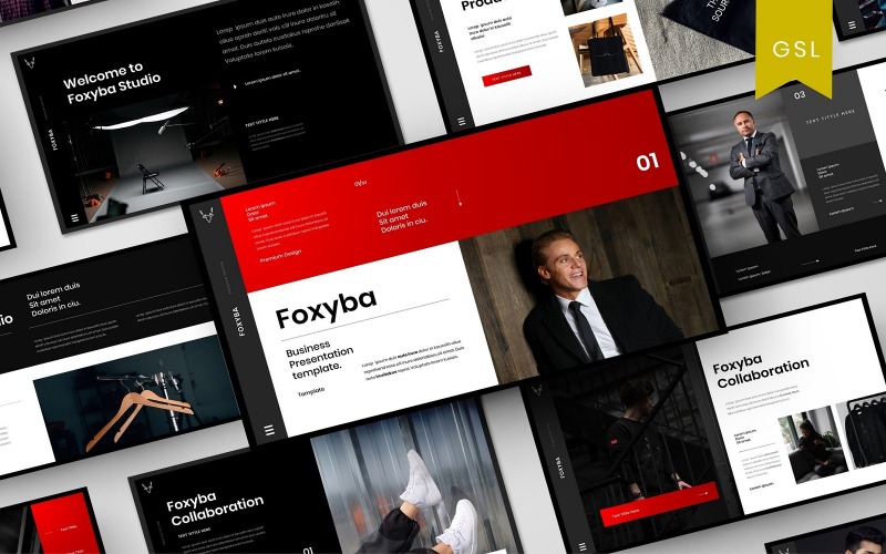 Foxyba – бізнес-шаблон слайдів Google