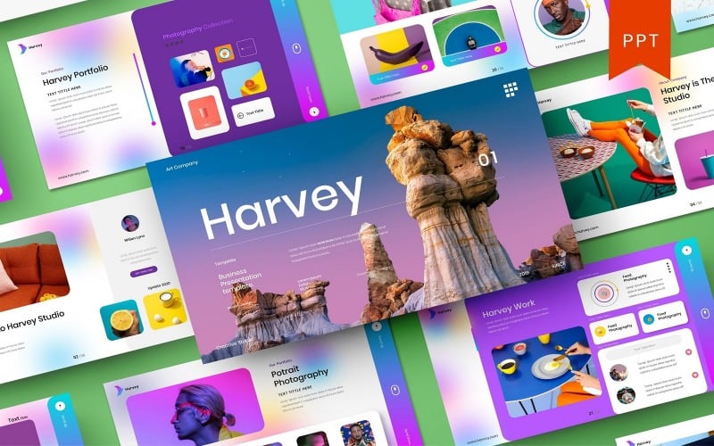 Harvey – šablona Business PowerPoint