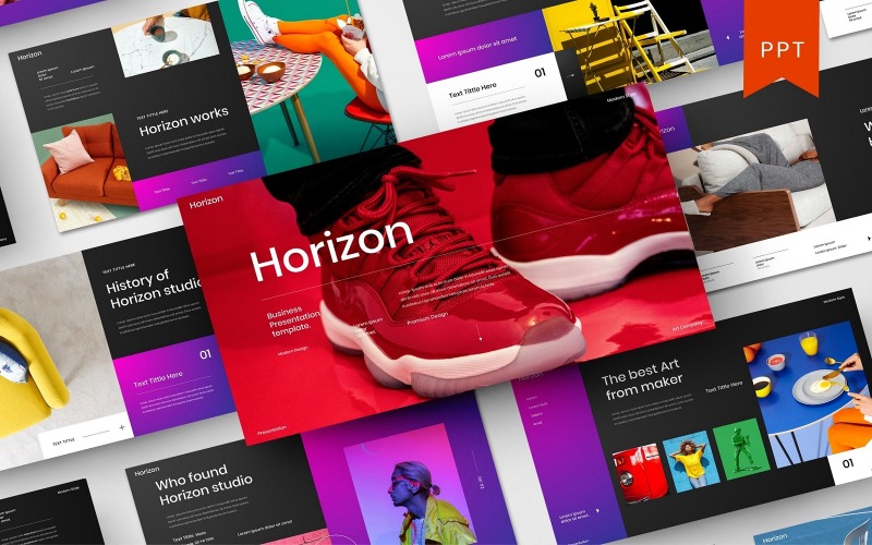 Horizon – Modèle PowerPoint d'entreprise
