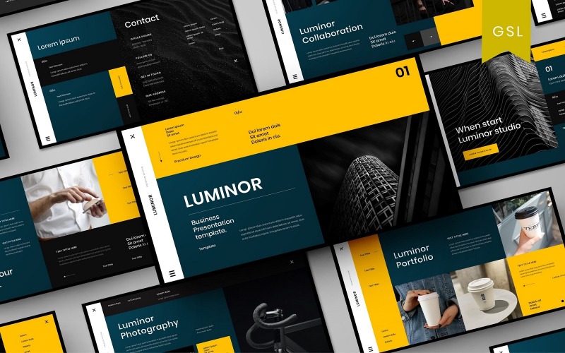 Luminor – üzleti Google diasablon