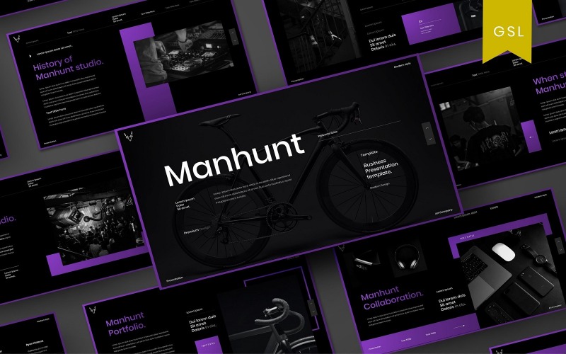 Manhunt - Бизнес Шаблон слайдов Google
