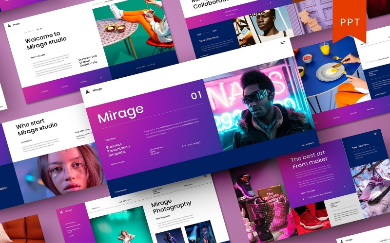 Mirage – Business PowerPoint Template - TemplateMonster