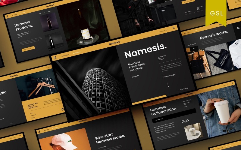 Nemesis - Modelo de slides do Google para negócios