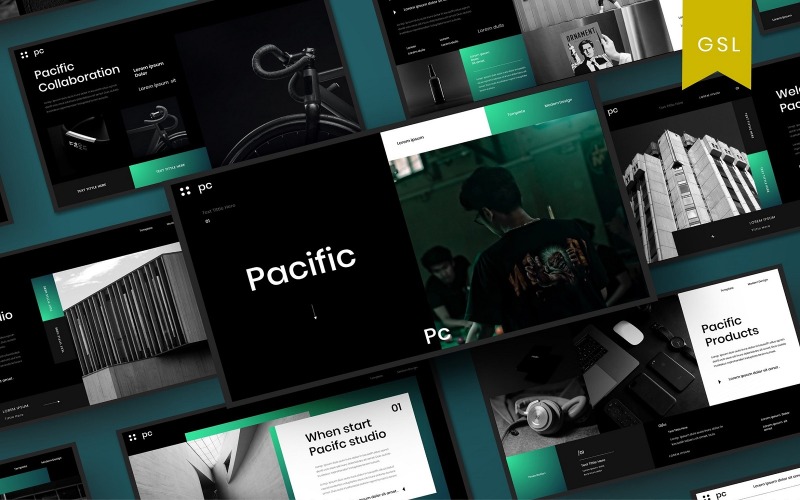 Pacific - Google-Folienvorlage für Unternehmen