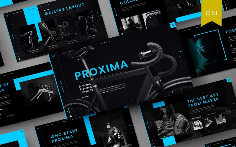 Proxima – бізнес-шаблон слайдів Google