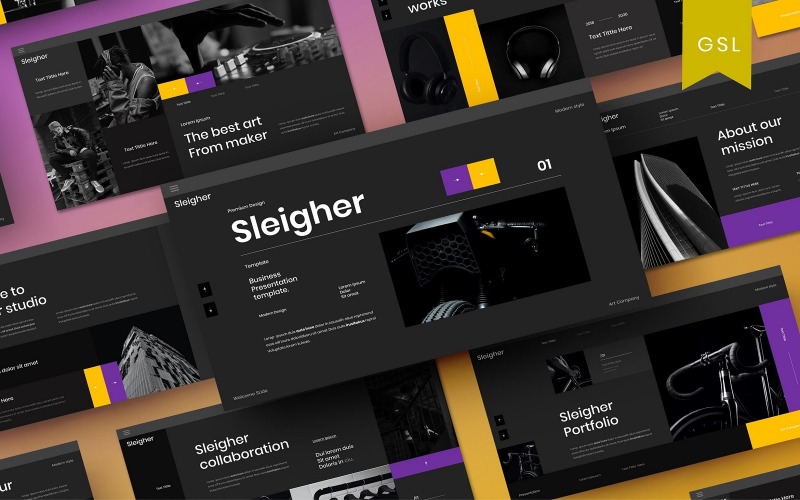 Sleigher – бізнес-шаблон слайдів Google