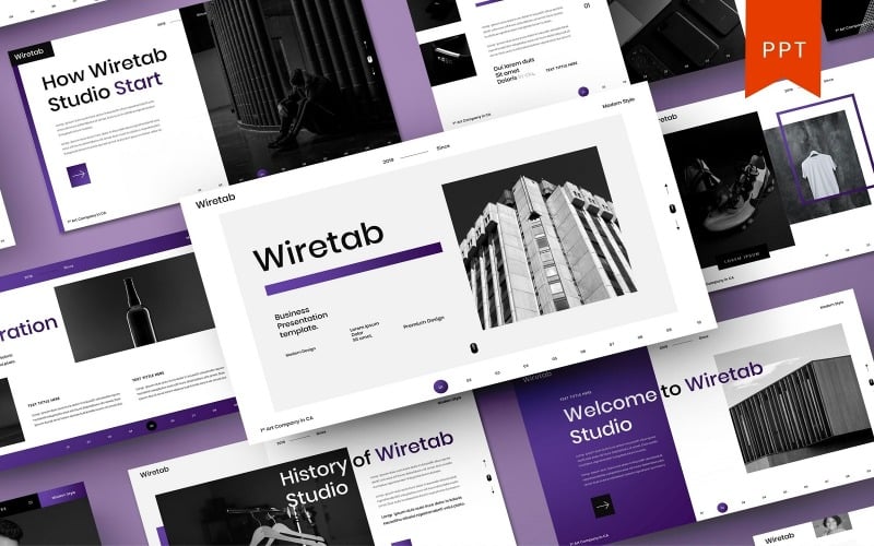 Wiretab – бізнес-шаблон PowerPoint