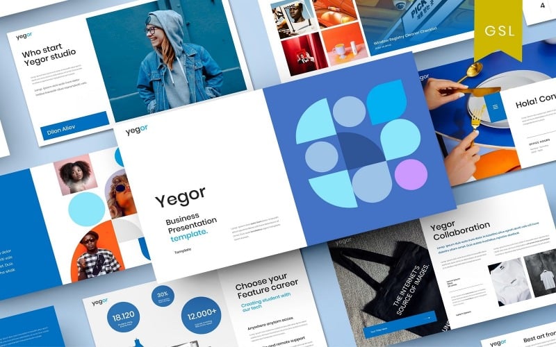Yegor - Business-Google-Folienvorlage