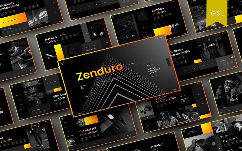 Zenduro - Plantilla de diapositiva de Google de negocios