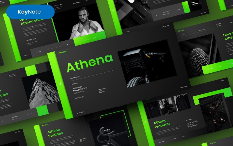 Athena – Zakelijk Keynote-sjabloon