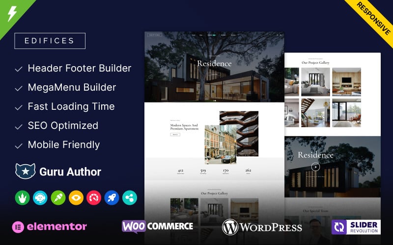 Edifices - Thème WordPress pour l'architecture et l'immobilier