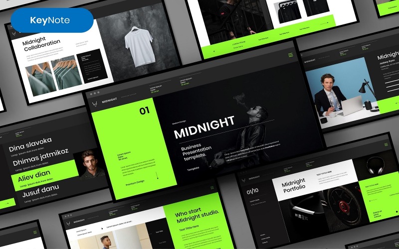 Mezzanotte - Modello di keynote aziendale