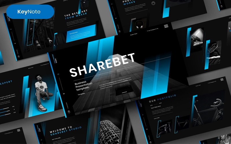 Sharebet – šablona Business Keynote