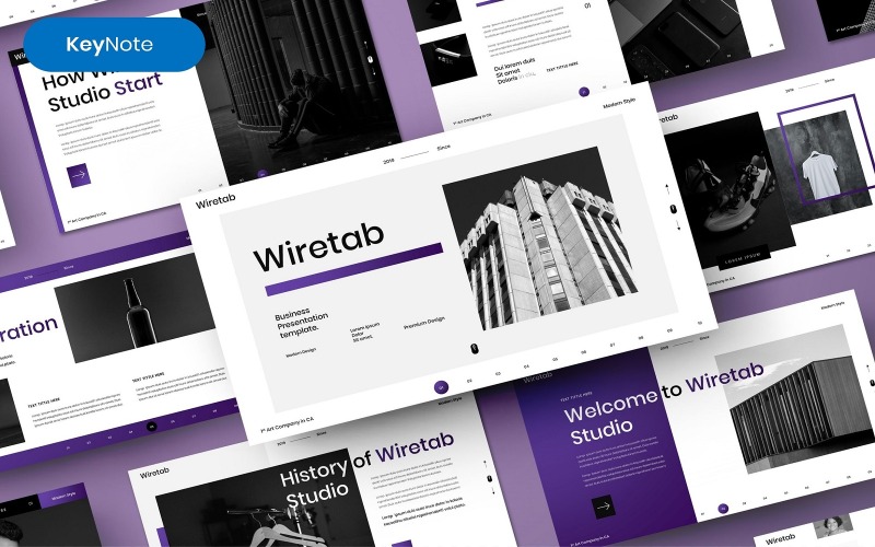 Wiretab – 业务主题演讲模板