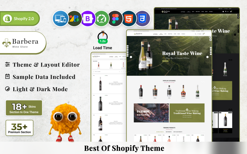 Barbera Wine Multiuso Shopify Loja