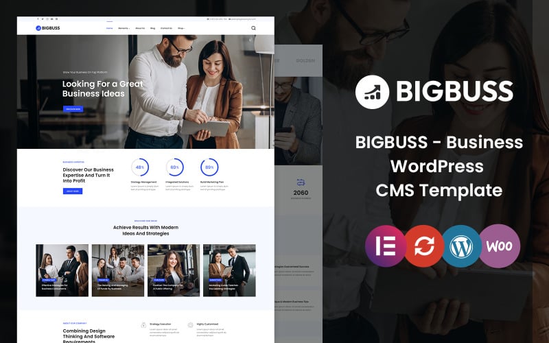 Bigbuss — корпоративная тема WordPress для бизнеса