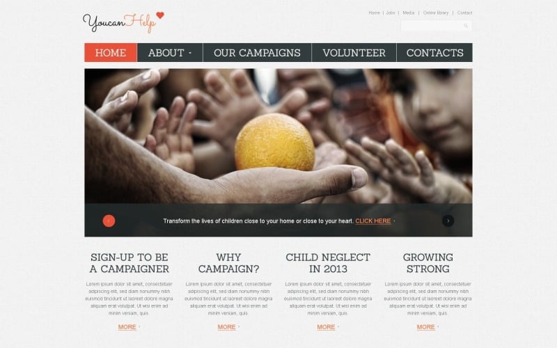 Free Fundraising Website Template