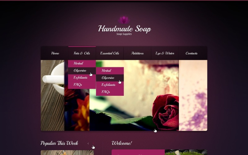 Conception de modèle de site Web d'artisanat gratuit