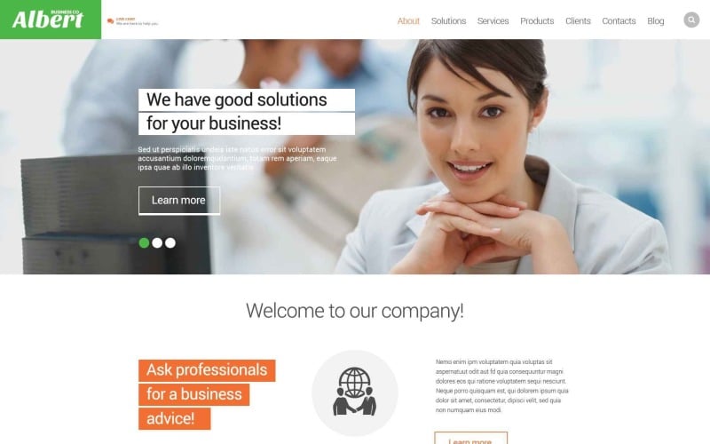 Free Consultancy Business Website Template