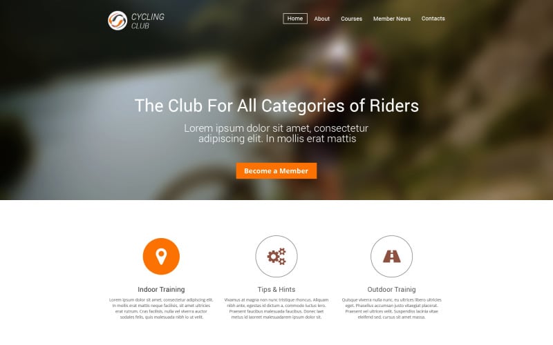 Free Cycling Website Templates - 9 Best Cycling Club Web Themes