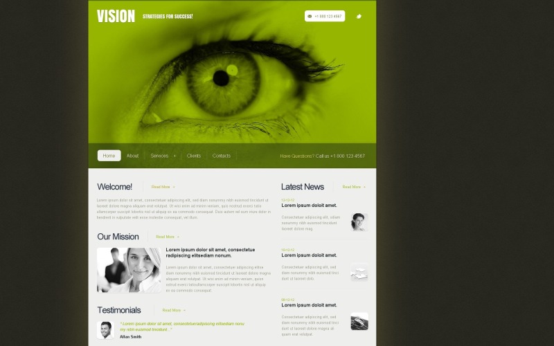 Kostenlose Design-Vorlage für Beratungs-Websites