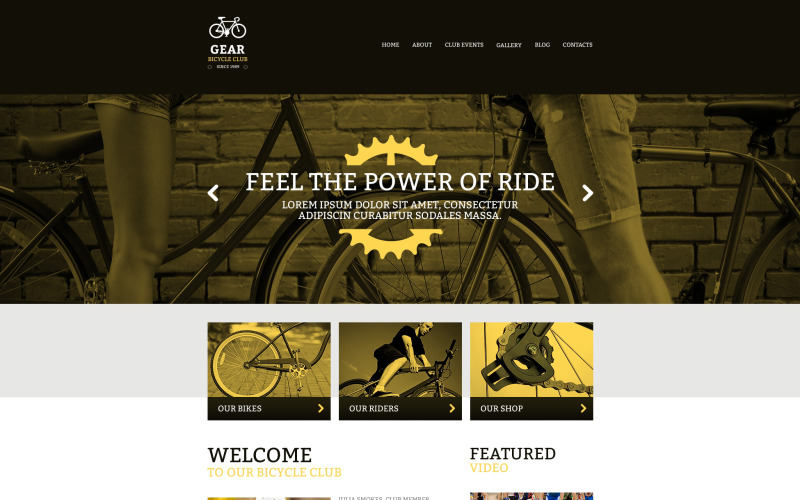 Kostenlose responsive Website-Vorlage für Fahrräder