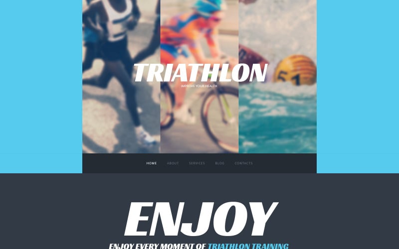 Modello di sito web gratuito per il ciclismo