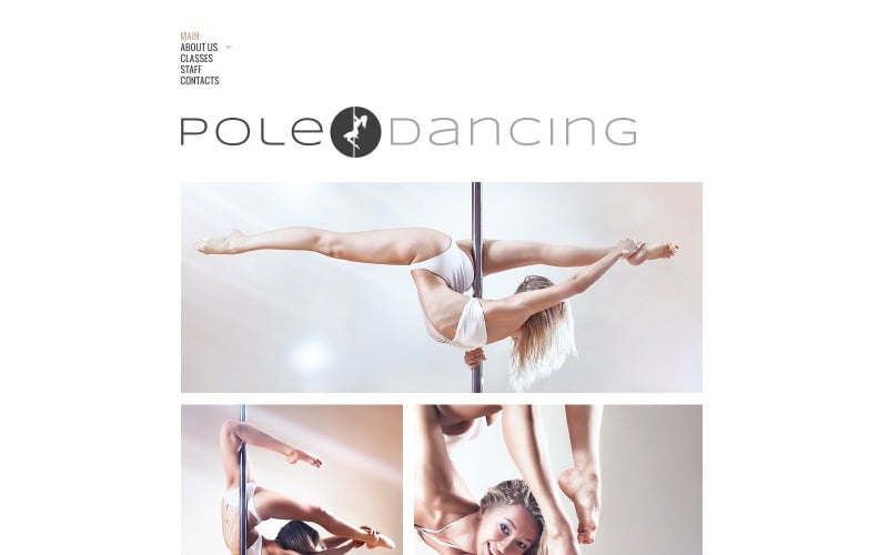 Modello di sito Web reattivo gratuito di Dance Studio