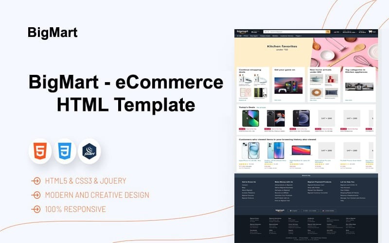 BigMart - E-Commerce-HTML-Vorlage