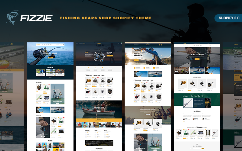 Fizzie - Fishing Gears Store Shopify-thema