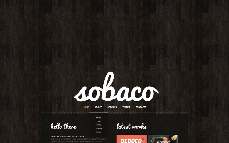 Tema del sitio web de la agencia de diseño sin costo