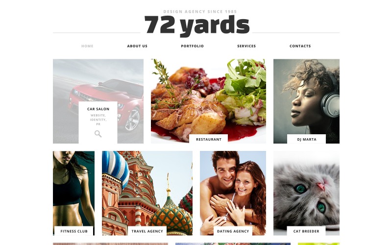 Tervezőügynökség ingyenes webhelysablon