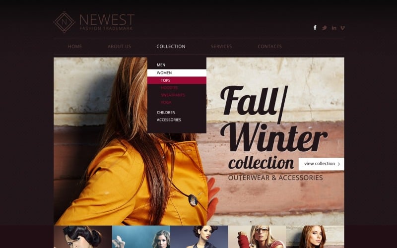 Fashion Free Responsive Website Template - TemplateMonster