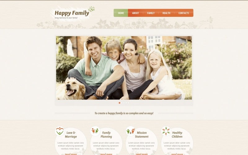 Free Family Center Responsive Website Design