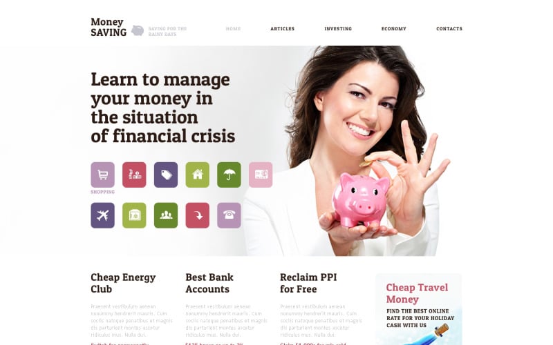 Free Financial Consultant Responsive site Design