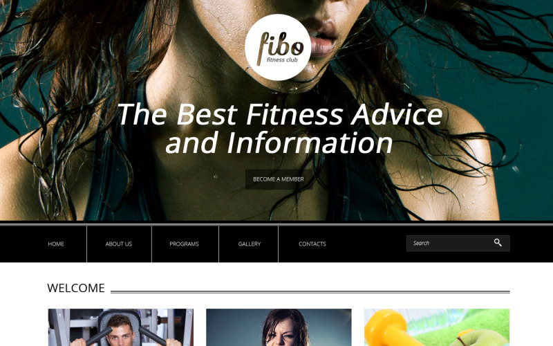 Free Fitness Responsive Website Design