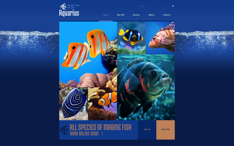 Gratis responsiv webbdesign för fiskuppfödare