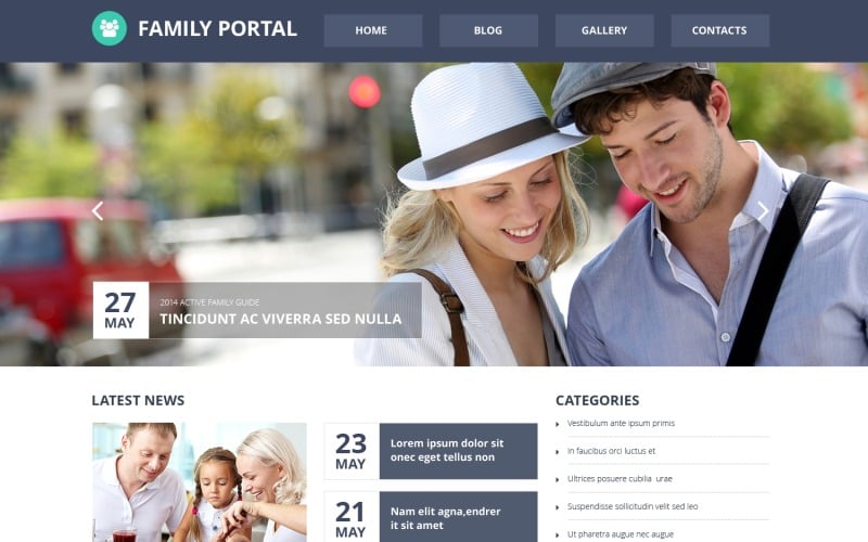 Modèle de site Web réactif gratuit pour le centre familial