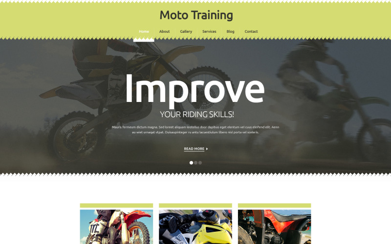 Modello di sito Web reattivo gratuito per gli sport estremi