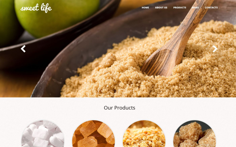 Modello di sito web reattivo per cibo e bevande gratuito