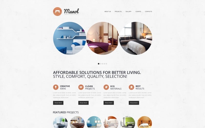 Free Furniture Company Responsive Website Template