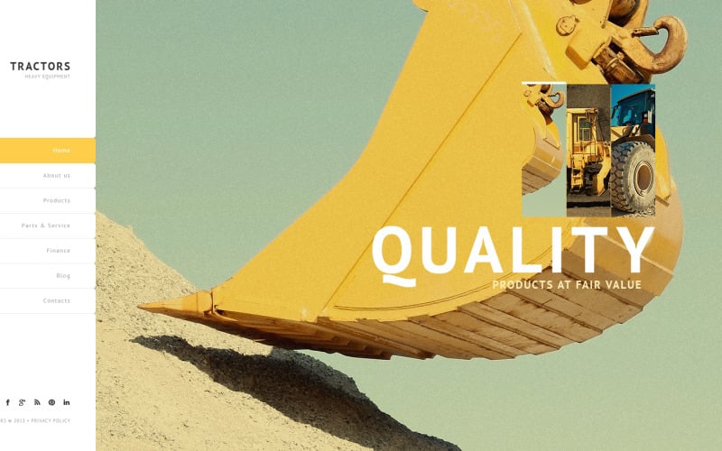 Modèle de site Web industriel sans frais