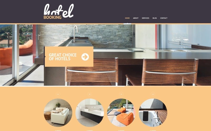 Modèle de site Web réactif gratuit pour hôtels